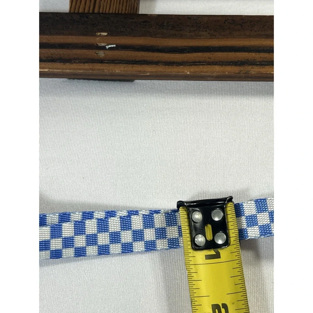 Plastic Clip Collar - Checker Blue /White‎ - 1/2